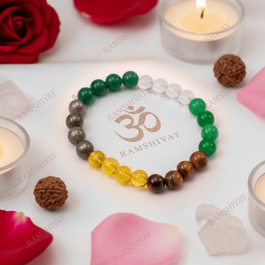 Money Magnet Bracelet (8mm) with Lab Certificate for Wealth & Prosperity – Ramshivay - Ramshivay