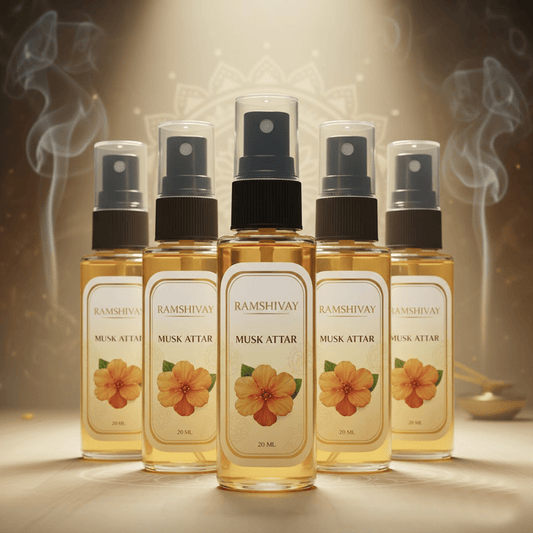 Musk Spray Attar - 20ml (Pack of 5) Floral Fragrance for Puja – Ramshivay - Ramshivay