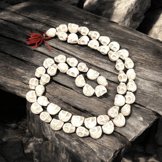 Narmund Mala for Wearing | Skeleton Beads Mala in Small & Big Beads for Tantric Protection – Ramshivay - Ramshivay