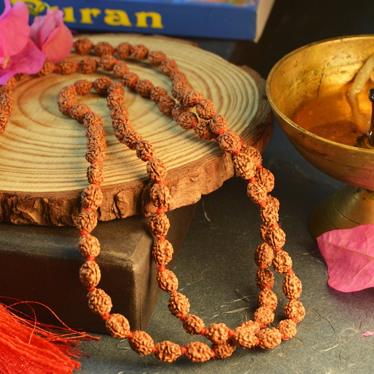 Natural 2 Mukhi Rudraksha Mala 108+1 Beads with Lab Certificate | Unity & Emotional Balance – Ramshivay - Ramshivay