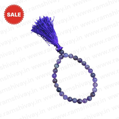 Natural Amethyst Mala 8mm 27+1 Beads with Lab Certificate – Ramshivay