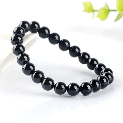 Natural Black Agate (Hakik) Bracelet with Lab Certificate for Protection – Ramshivay