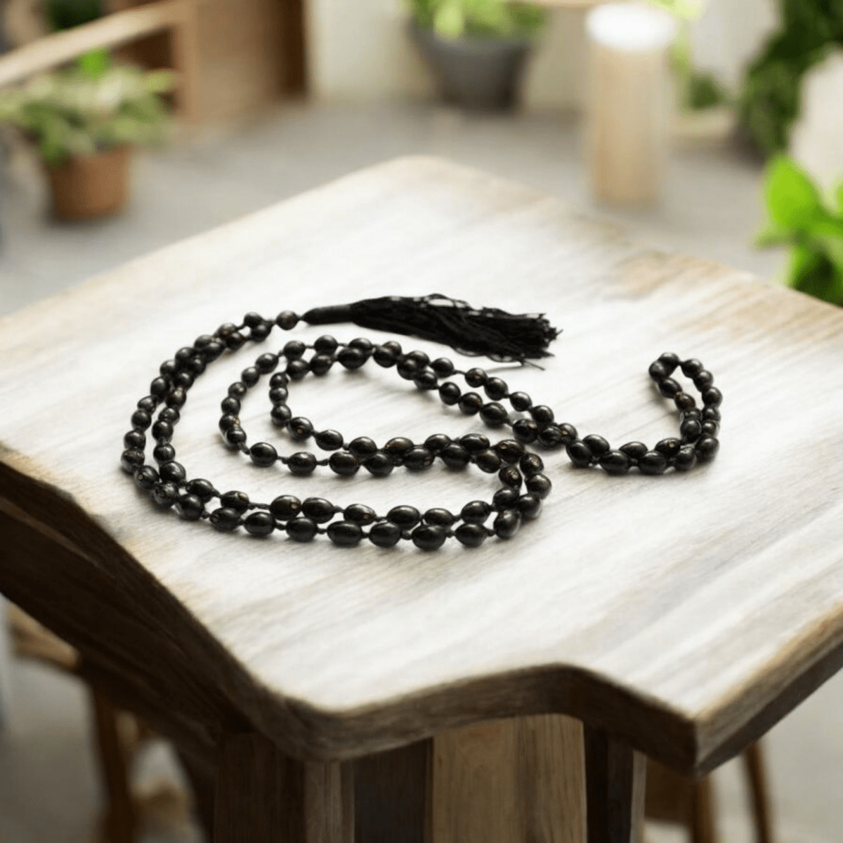Natural Black Gunja Mala with Lab Certificate | For Protection & Positive Energy – Ramshivay - Ramshivay