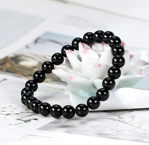Natural Black Tourmaline Bracelet with Lab Certificate for Protection – Ramshivay - Ramshivay