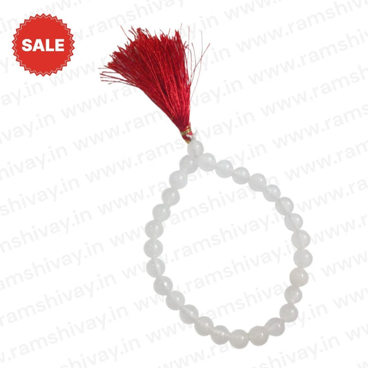 Natural Crystal Mala 27+1 Beads 8MM AAA Quality Beads with Lab Certificate | Best Mala for Jaap & Easy to Carry – Ramshivay - Ramshivay