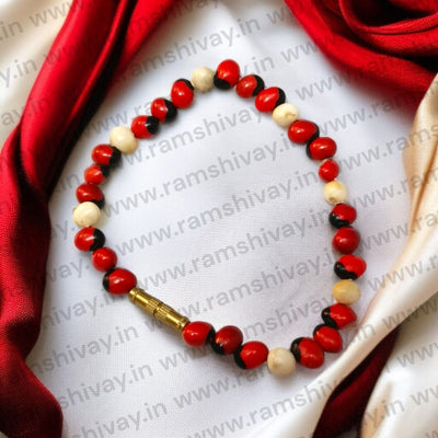 Natural Gunja Bracelet Chirmi Beads for Protection & Prosperity – Ramshivay