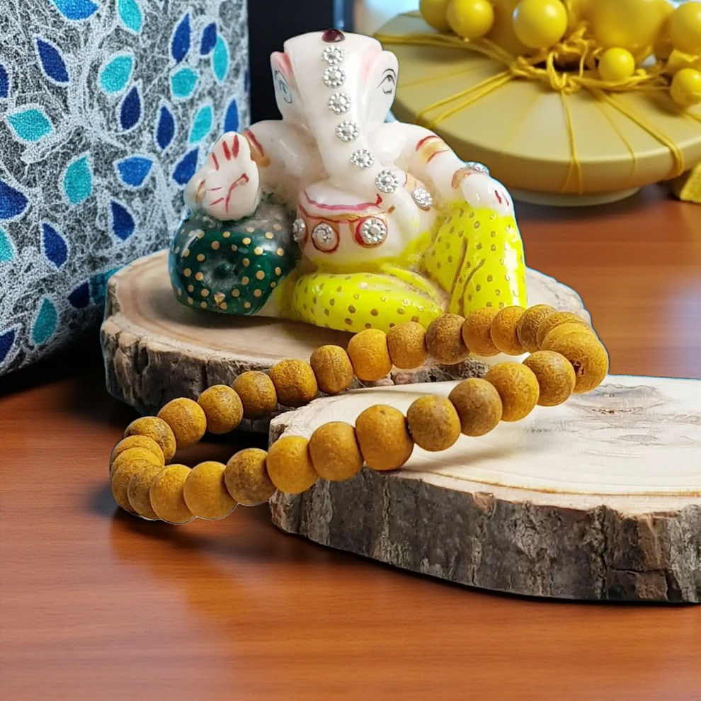 Natural Haldi Bracelet with Lab Certificate | Spiritual Protection for Men & Women – Ramshivay - Ramshivay