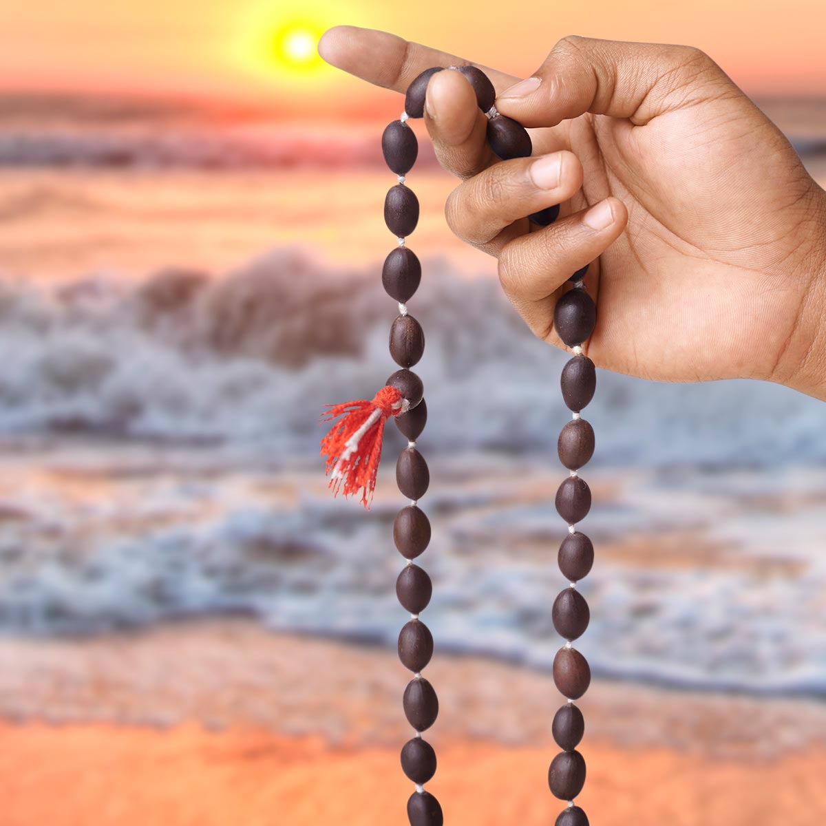 Natural Kamal Gutta Mala 108+1 Beads with Lab Certificate | Spiritual Meditation & Lakshami Mantra Jaap – Ramshivay - Ramshivay