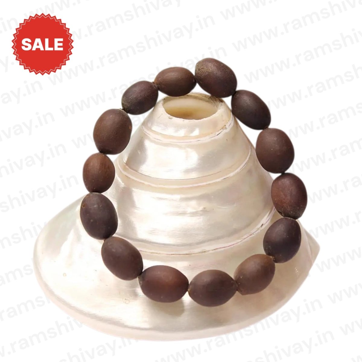 Natural Lotus Seed Bracelet with 15mm Beads | Kamal Gutta Bracelet Lab Certified - For Prosperity & Spiritual Growth – Ramshivay - Ramshivay