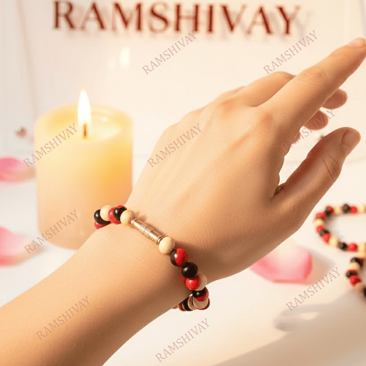 Natural Mix Gunja Bracelet (5mm) with Lab Certificate for Protection & Luck – Ramshivay - Ramshivay