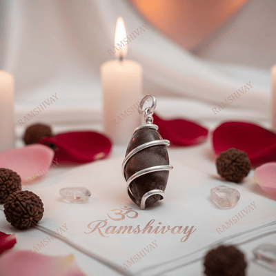 Natural Narmada Stone Shivling Pendant - Spiritual Daily Wear for Protection – Ramshivay