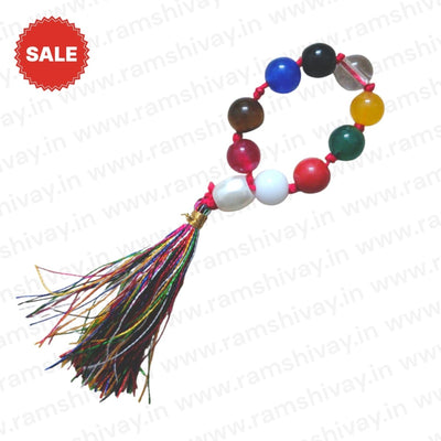 Natural Navratan Finger Mala 9+1 Beads with Lab Certificate for Jaap – Ramshivay