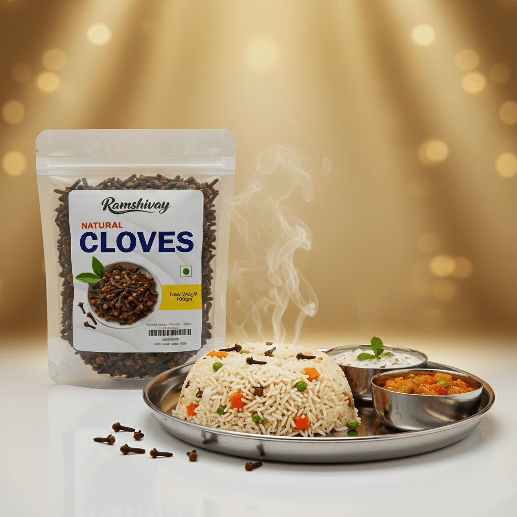 Natural Premium Whole Cloves (Laung) with Fresh & Pure Aroma | For Indian Cooking & Health Benefits – Ramshivay - Ramshivay