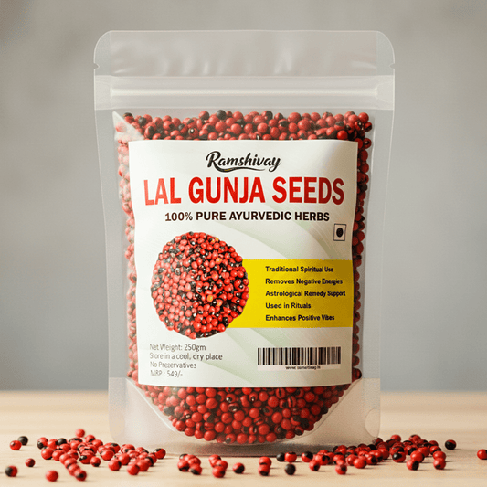 Natural Rakt Gunja 250 gm with Red Gunja Seeds | For Pooja & Ayurvedic Use – Ramshivay - Ramshivay