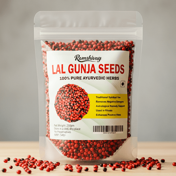 Natural Rakt Gunja Red Chirmi Seeds 250g for Pooja & Ayurveda – Ramshivay Ramshivay