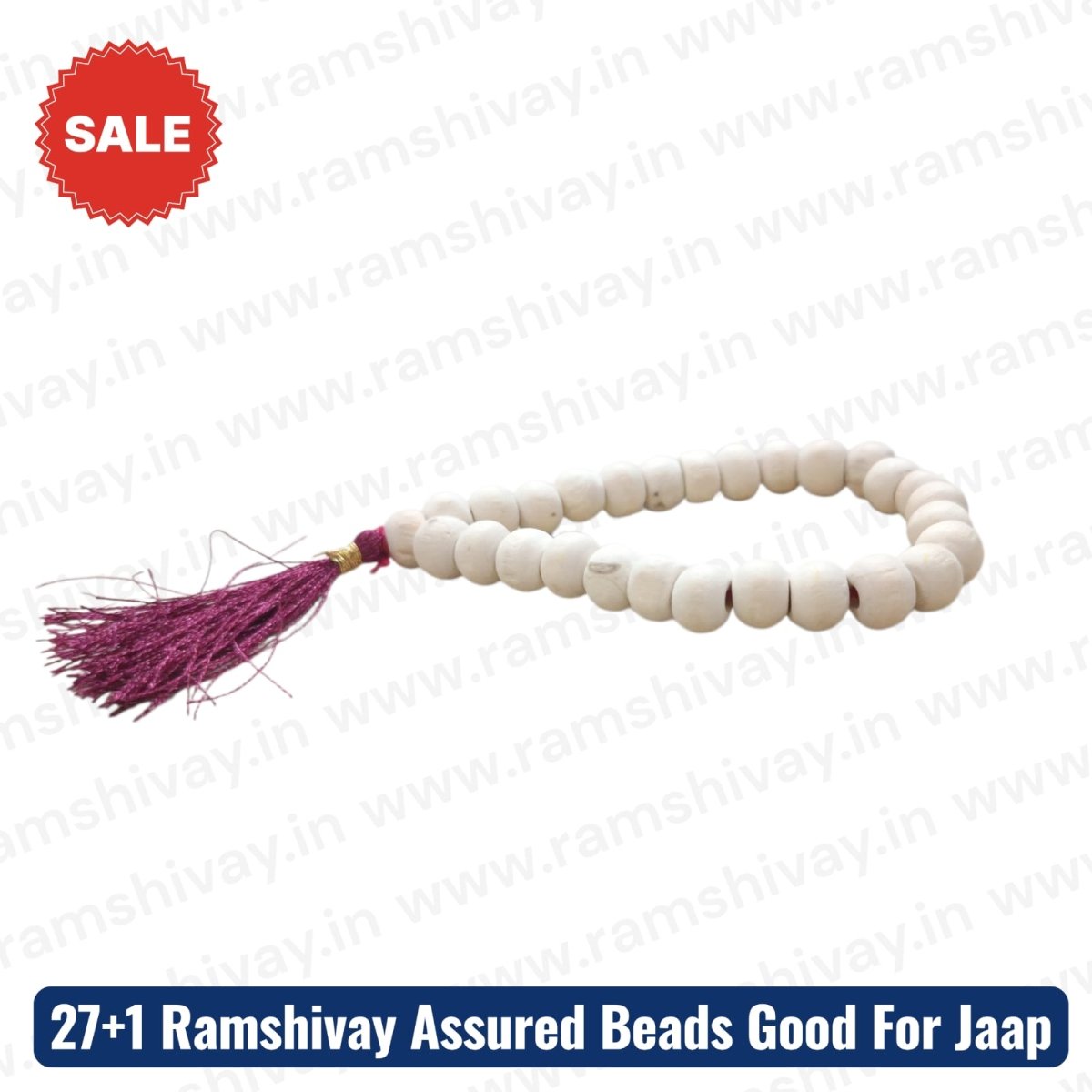 Natural Tulsi Mala 27+1 with Lab Certificate | 8MM Tulsi Wood Mala for Jaap – Ramshivay - Ramshivay