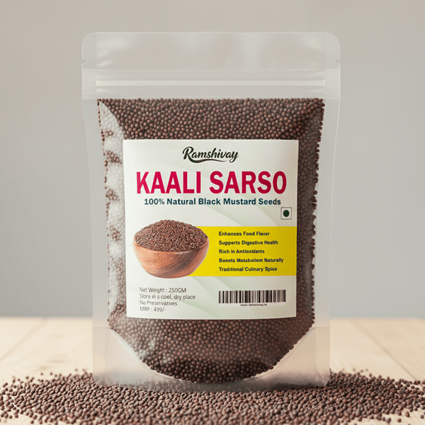Organic Black Mustard Seeds Big for Cooking & Ayurvedic Remedies – Ramshivay Ramshivay