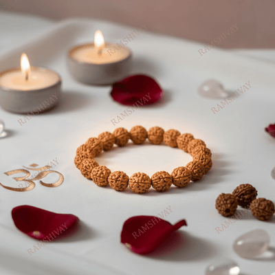 Original 2 Mukhi Rudraksha Bracelet with Lab Certificate for Relationship Balance – Ramshivay