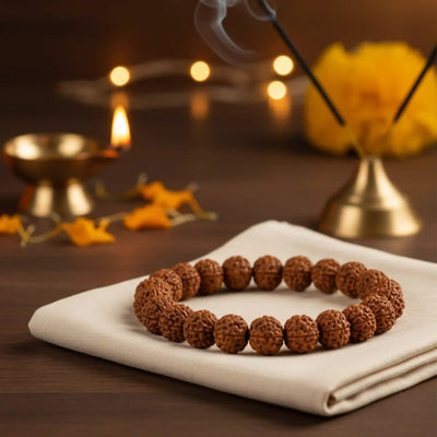 Original 5 Mukhi Rudraksha Bracelet with Lab Certificate for Peace & Health – Ramshivay