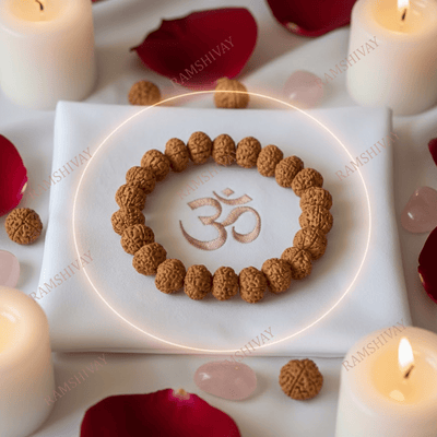 Original 6 Mukhi Nepali Rudraksha Bracelet with Lab Certificate for Wisdom – Ramshivay