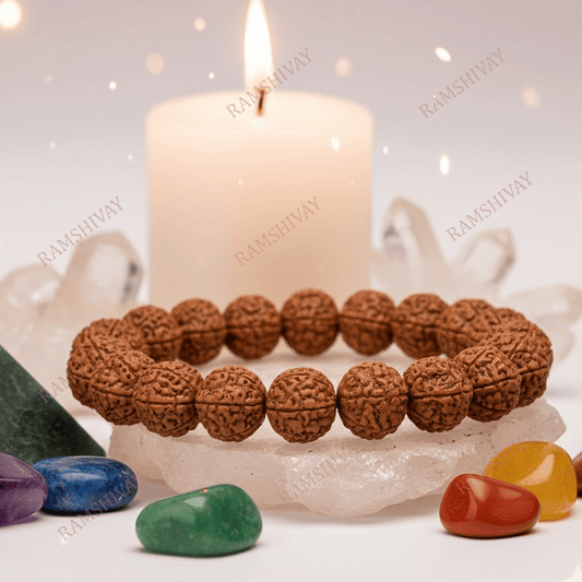 Original 8 Mukhi Rudraksha Bracelet with Lab Certificate for Stability – Ramshivay - Ramshivay
