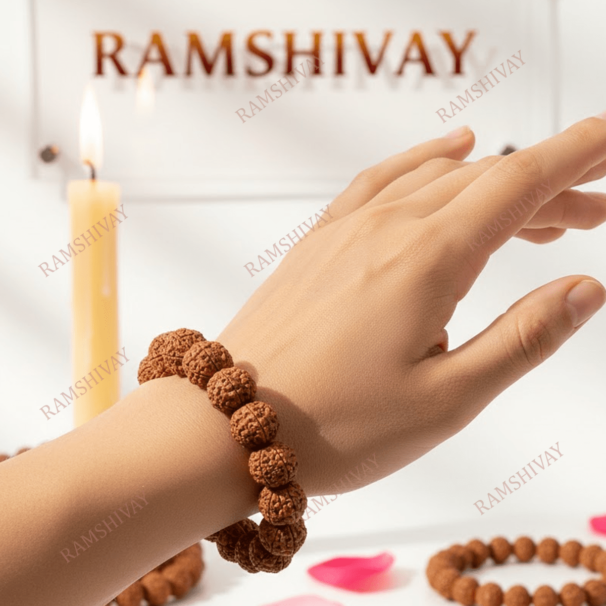 Original 8 Mukhi Rudraksha Bracelet with Lab Certificate for Stability – Ramshivay - Ramshivay