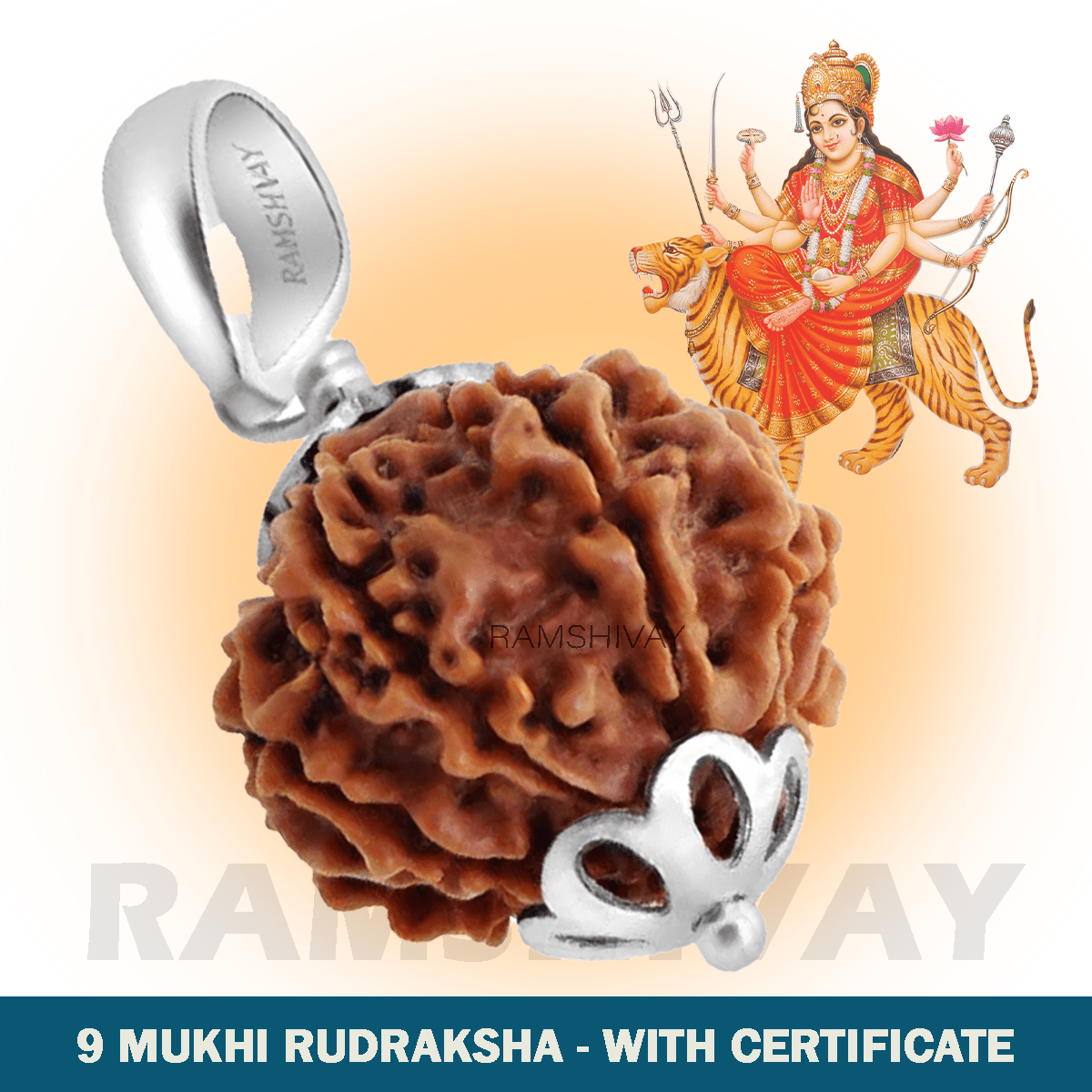 Original 9 Mukhi Rudraksha with Lab Certificate for Strength & Protection – Ramshivay - Ramshivay