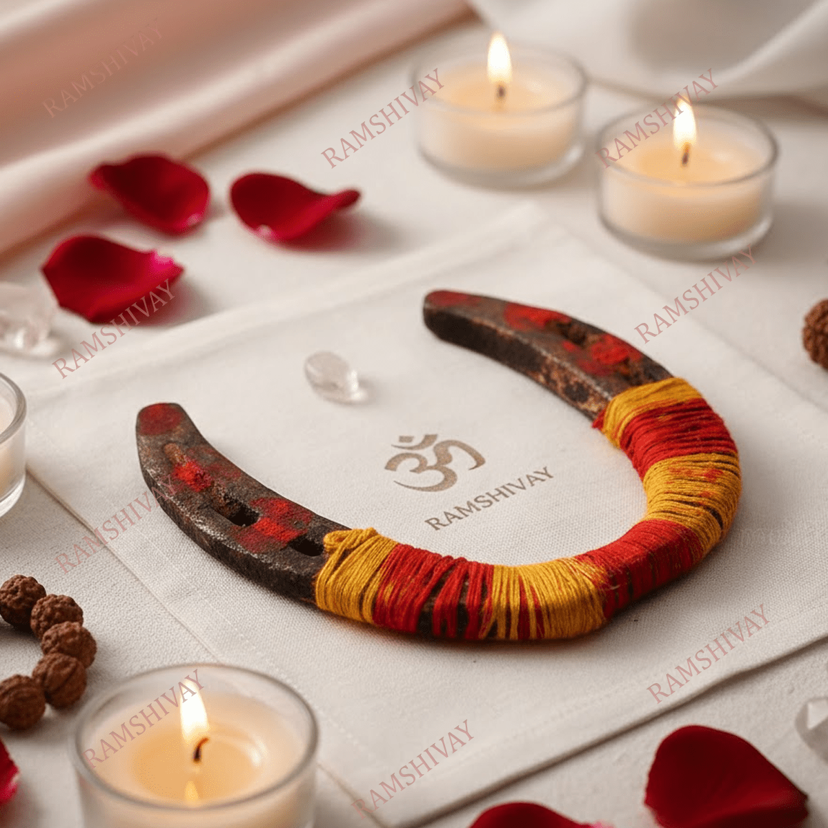 Original Kale Ghode Ki Naal and Ring Set for Protection & Luck – Ramshivay - Ramshivay