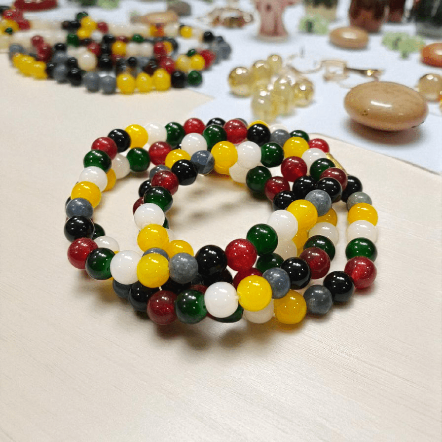 Original Mix Agate Mala 108 Beads with Lab Certificate | Mixed Hakik Stone Mala for Men & Women – Ramshivay - Ramshivay