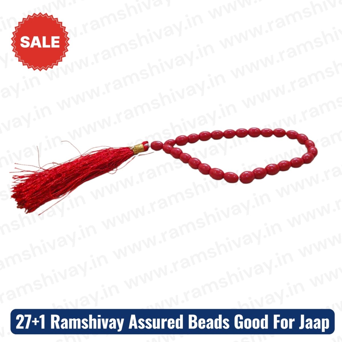 Original Moonga Mala (Lal Moonga Mala) 27+1 Beads with Lab Certificate | For Courage, Strength & Prosperity – Ramshivay - Ramshivay
