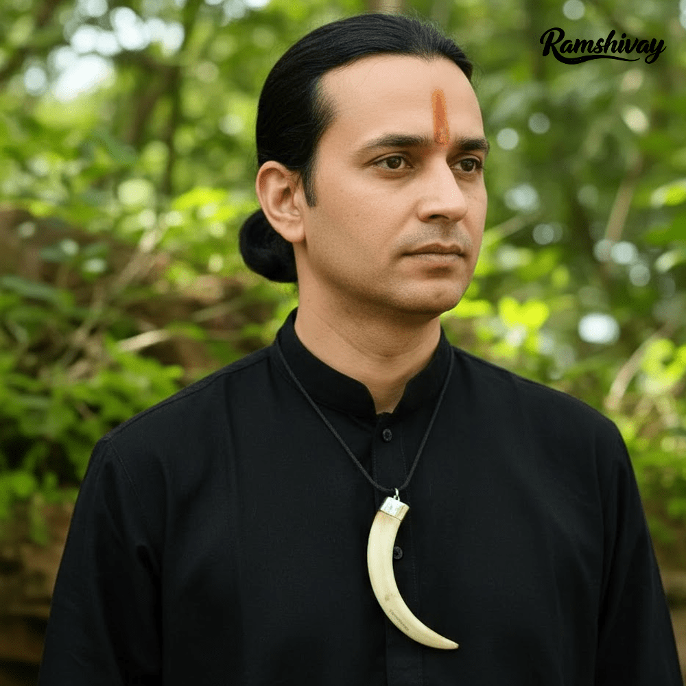 Original Shukar Dant Energized - Lab Certified Silver Cap Pendant – Ramshivay - Ramshivay