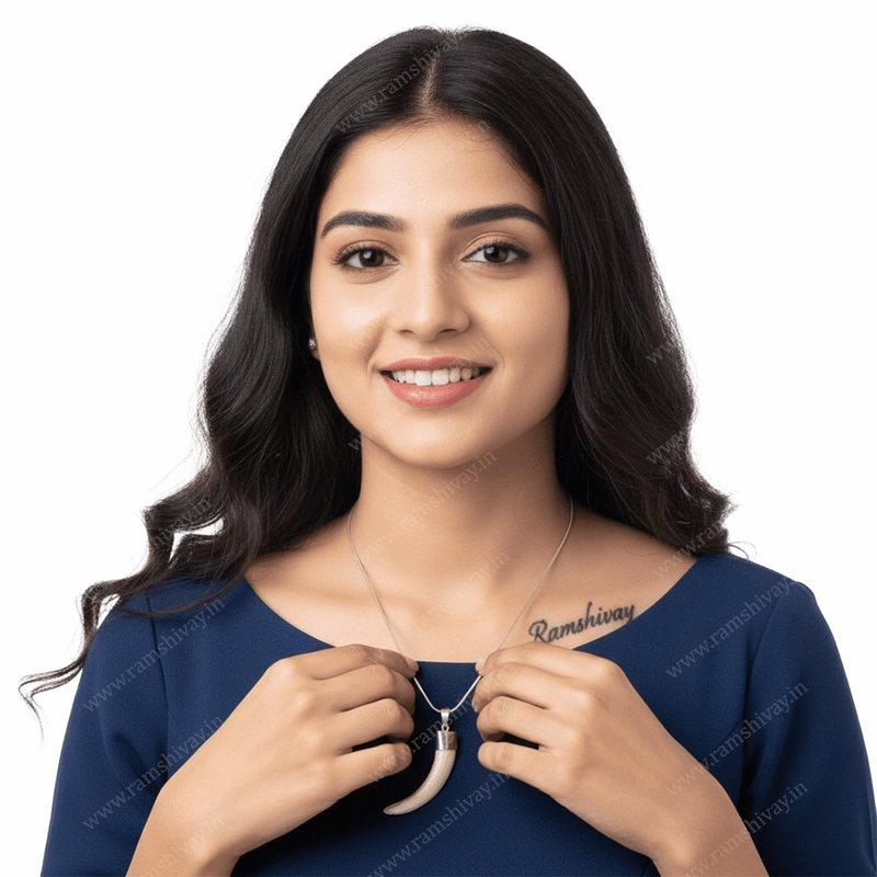 Original Shukar Dant Silver Pendant with Certificate for Protection – Ramshivay