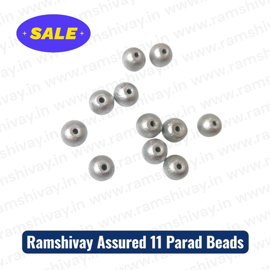 Parad Beads Set of 11 with Lab Certificate | 4mm Mercury Beads for Spiritual Healing & Protection – Ramshivay - Ramshivay
