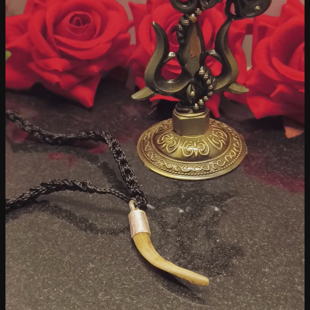 Original Ullu ka Nakhun Owl Nail pure silver pendant by Ramshivay for wealth, nazar protection, and business success, energised or non‑energised