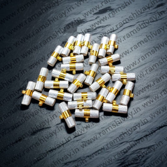 Pure Brass and Silver Metal Taweez with Screw Lock Protection | Spiritual Safeguard Amulet – Ramshivay - Ramshivay