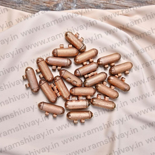 Pure Brass Indian Style Taweez - Tambe Ka Taweez with Screw Lock Protection | Spiritual Safeguard Amulet – Ramshivay - Ramshivay