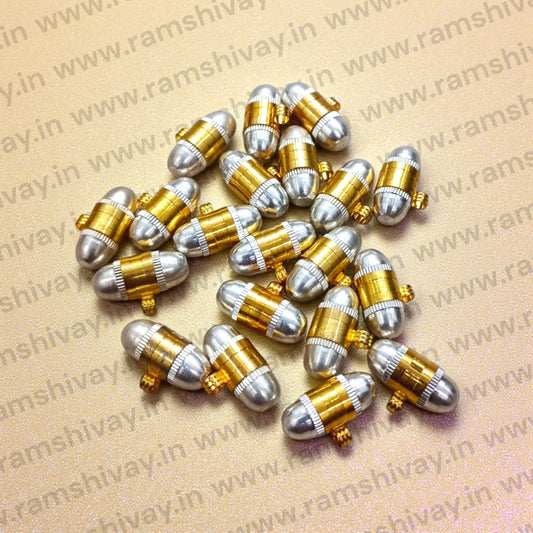 Pure Brass Taweez | Silver Plated Brass Ka Tabiz with Bhojpatra & Thread | Spiritual Protection Amulet – Ramshivay - Ramshivay