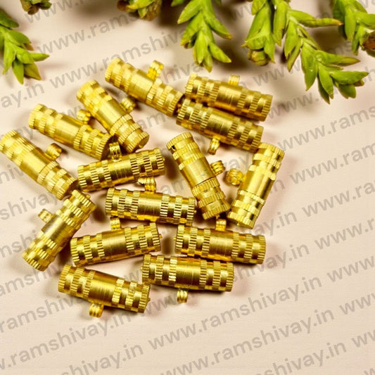 Pure Golden Turkish Style Taweez with Screw Lock Protection | Spiritual Safeguard Amulet – Ramshivay - Ramshivay