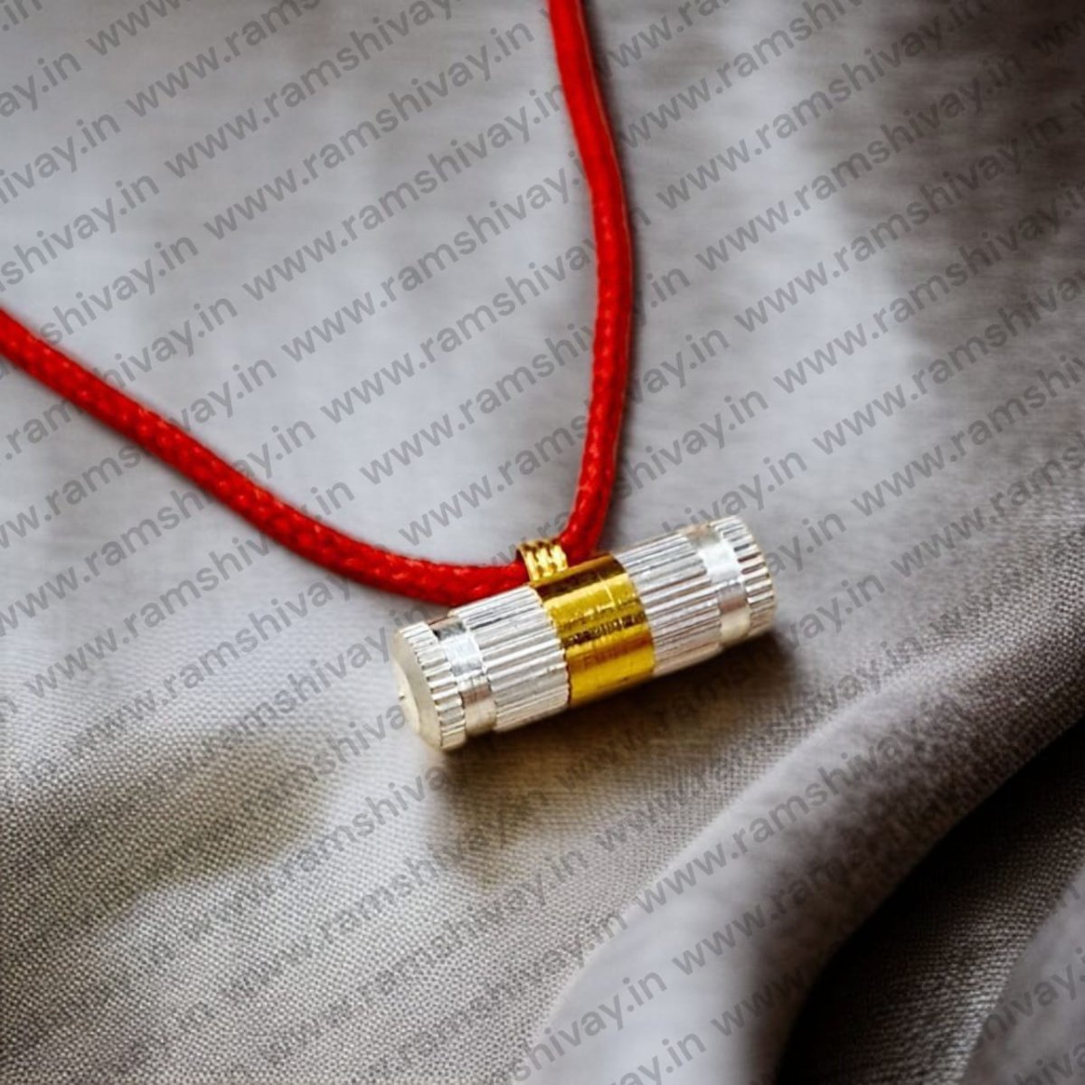 Pure White Metal & Brass Stylish Taweez with Free Thread & Bhojpatra | Protection & Good Luck – Ramshivay - Ramshivay