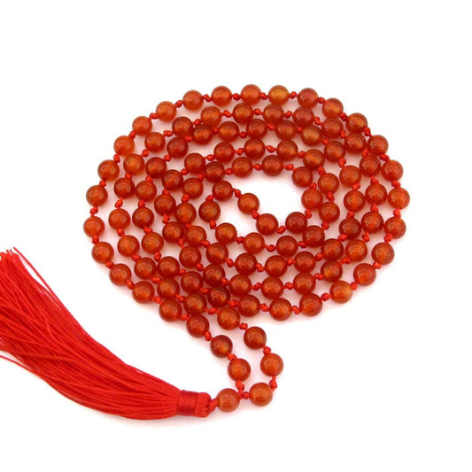 Red Agate Mala 6MM with Lab Certificate | Boosts Courage & Stability – Ramshivay - Ramshivay