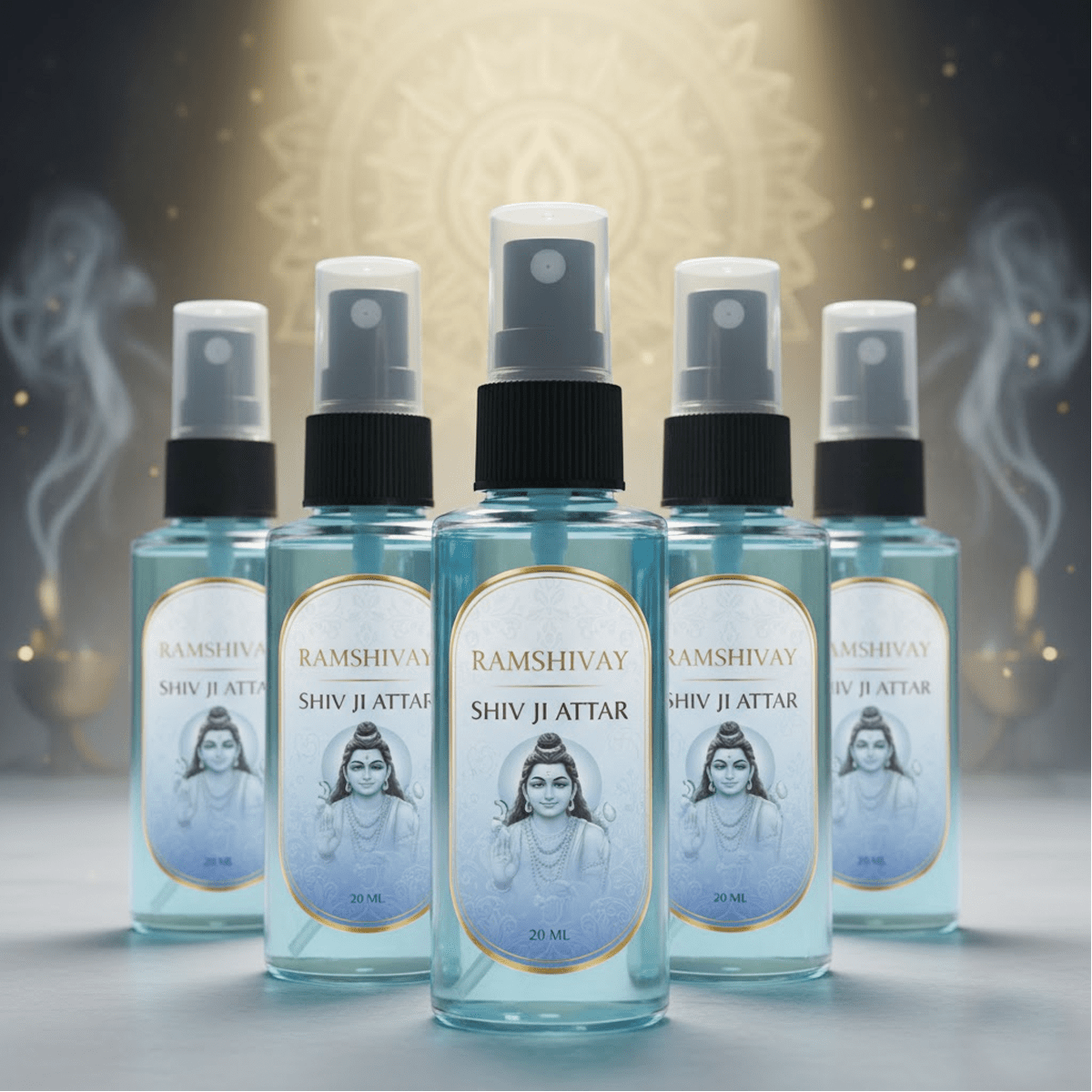 Shiv Ji Spray Attar - 20ml (Pack of 5) Floral Fragrance for Puja – Ramshivay - Ramshivay