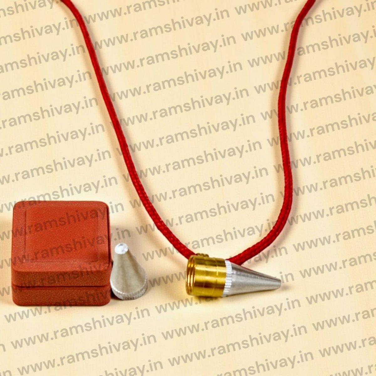 Silver & Brass Metal Taweez with Screw Lock Protection | Spiritual Safeguard Amulet – Ramshivay - Ramshivay