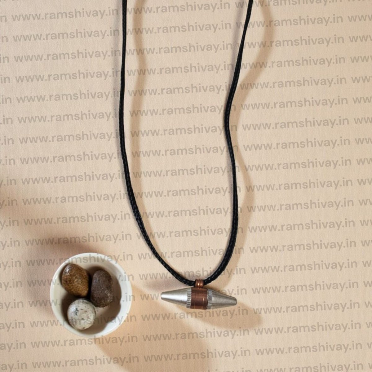 Silver & Copper Metal Taweez with Screw Lock Protection | Spiritual Safeguard Amulet – Ramshivay - Ramshivay