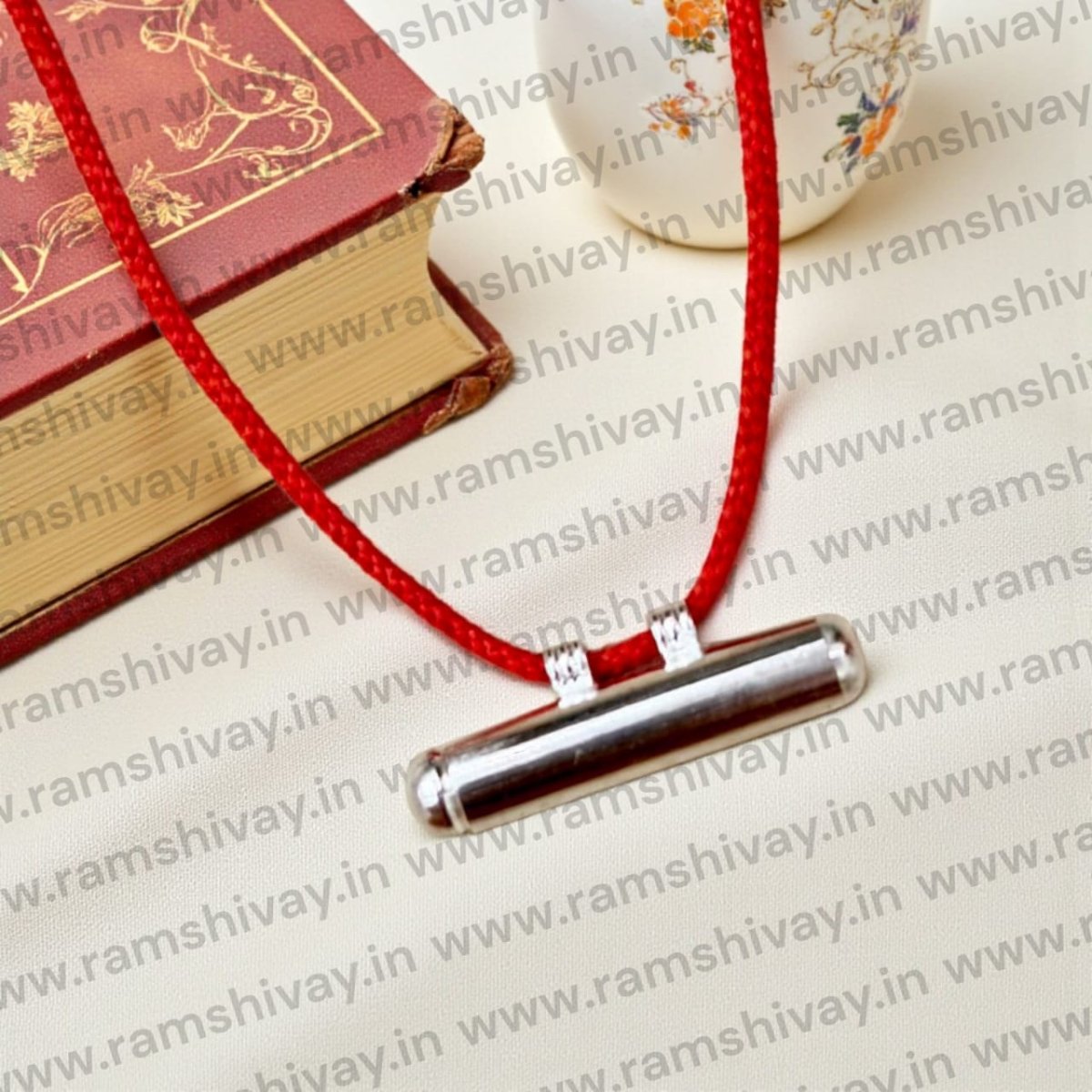 Silver Metal Taweez & Capsule Style Taweez with Free Thread & Bhojpatra | Double Hook Protection & Good Luck – Ramshivay - Ramshivay