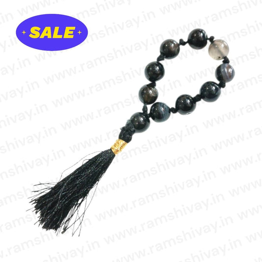 Sulemani Hakik Finger Mala - 9+1 Beads with Lab Certificate | Easy Jaap & Travel - Friendly – Ramshivay - Ramshivay